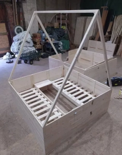 Dřevěná střešní konstrukce (pavouk) pro plachtu Osada na dřevěnou podsadu TENT WOOD